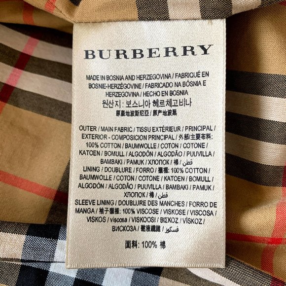 BURBERRY Postcard Print Tropical Gabardine Harrington Jacket - Picture 6 of 15